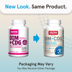 Jarrow Formulas DIM+CDG capsules close-up highlighting capsule texture for hormone balance.