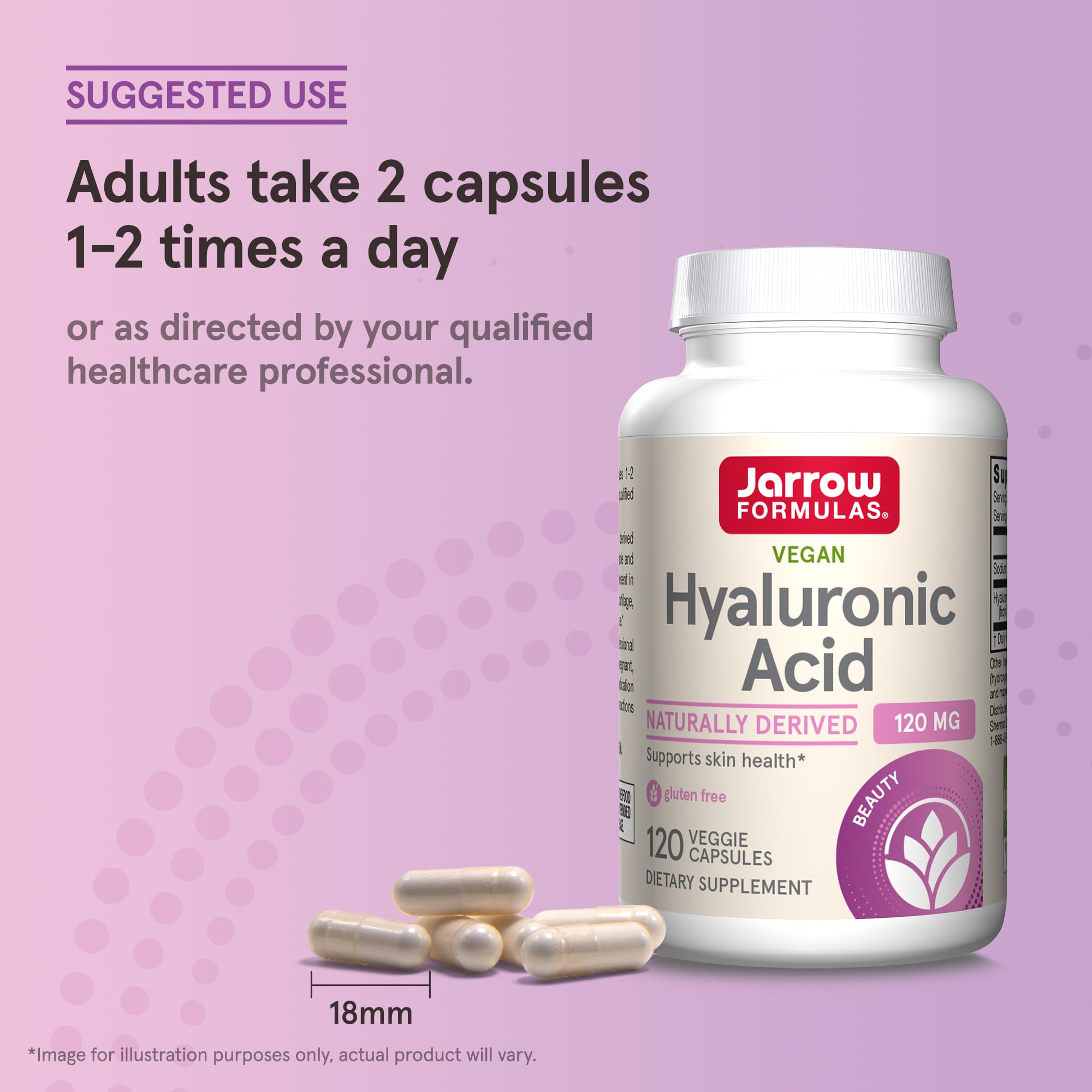 Lifestyle shot of taking Hyaluronic Acid capsules during morning routine