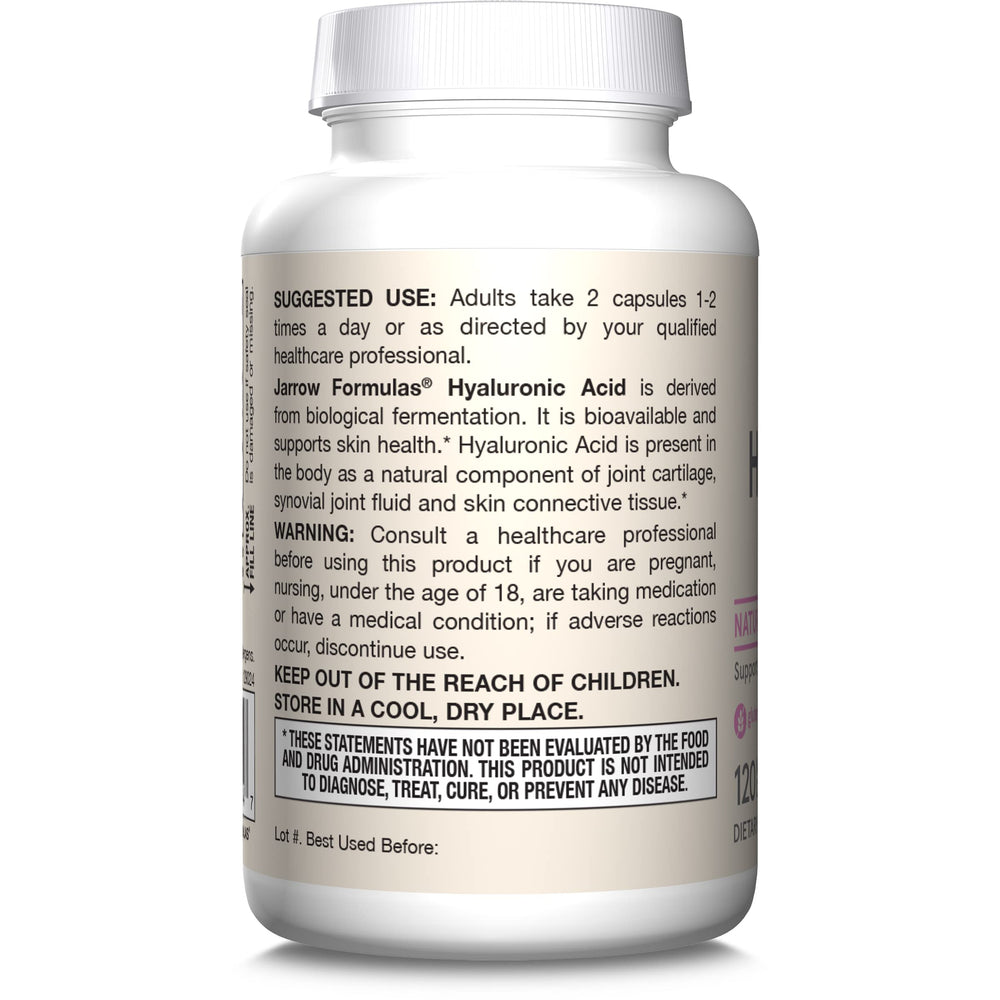 Premium packaging and branding for Jarrow Formulas Hyaluronic Acid