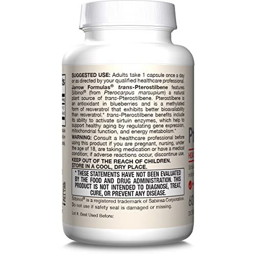Ingredient facts label on Jarrow Formulas bottle showing supplement details.