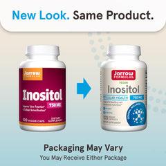 Close-up of Jarrow Formulas Inositol capsules for easy daily use