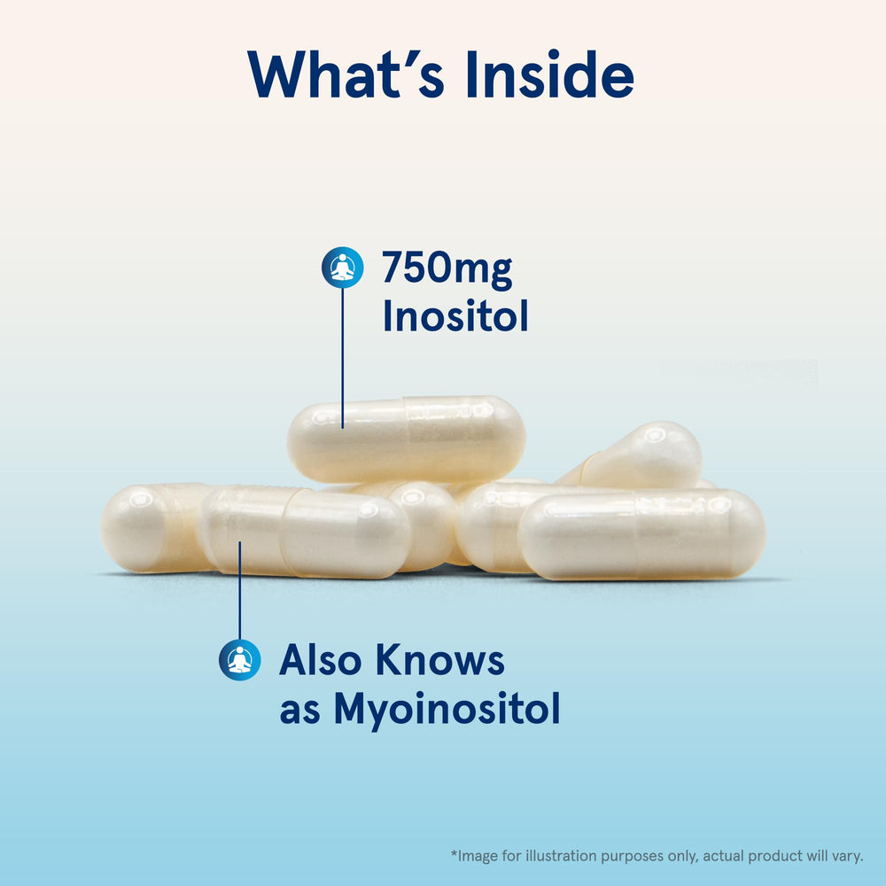 Jarrow Formulas Inositol label highlights non GMO and gluten free features