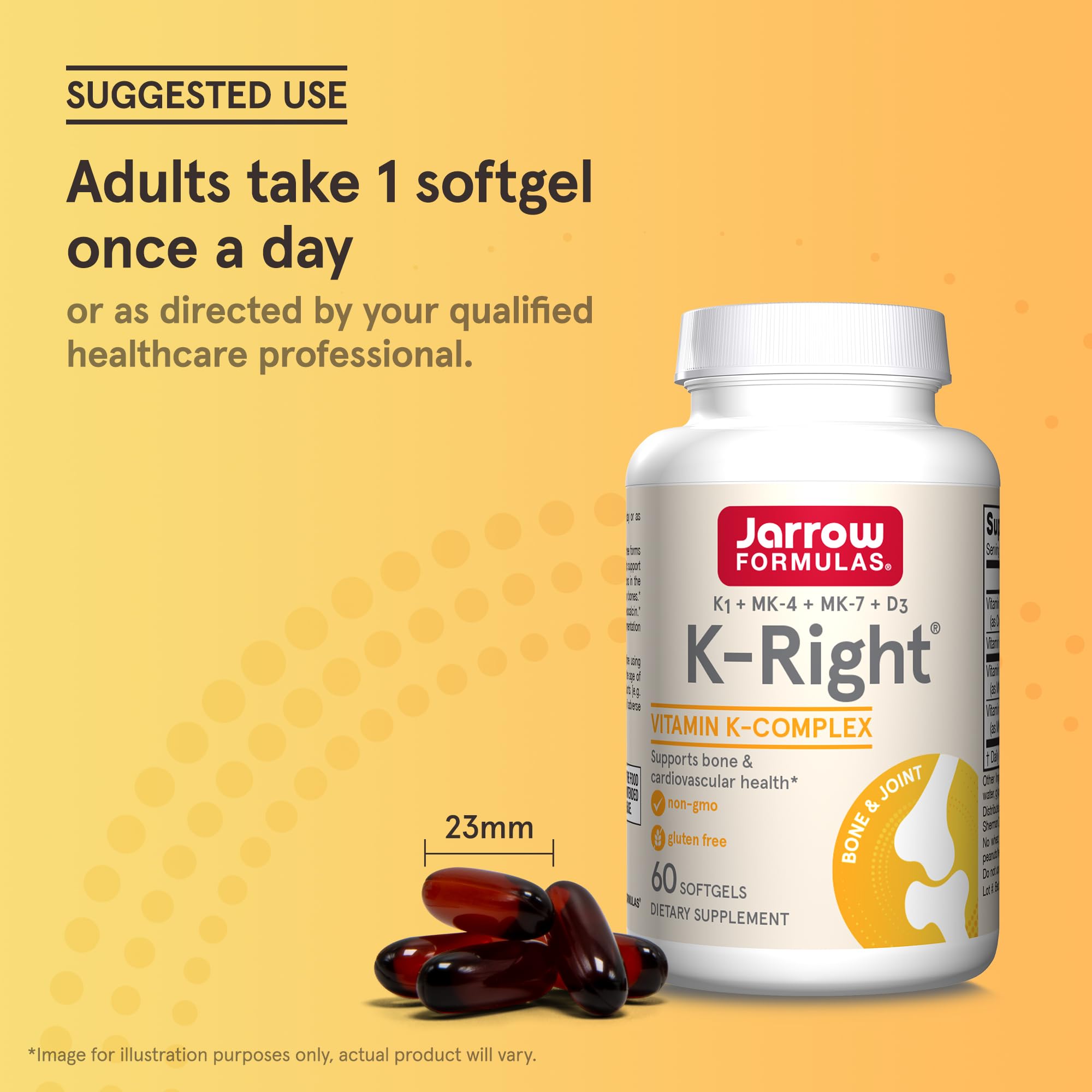 Gluten-free icon on K-Right packaging.