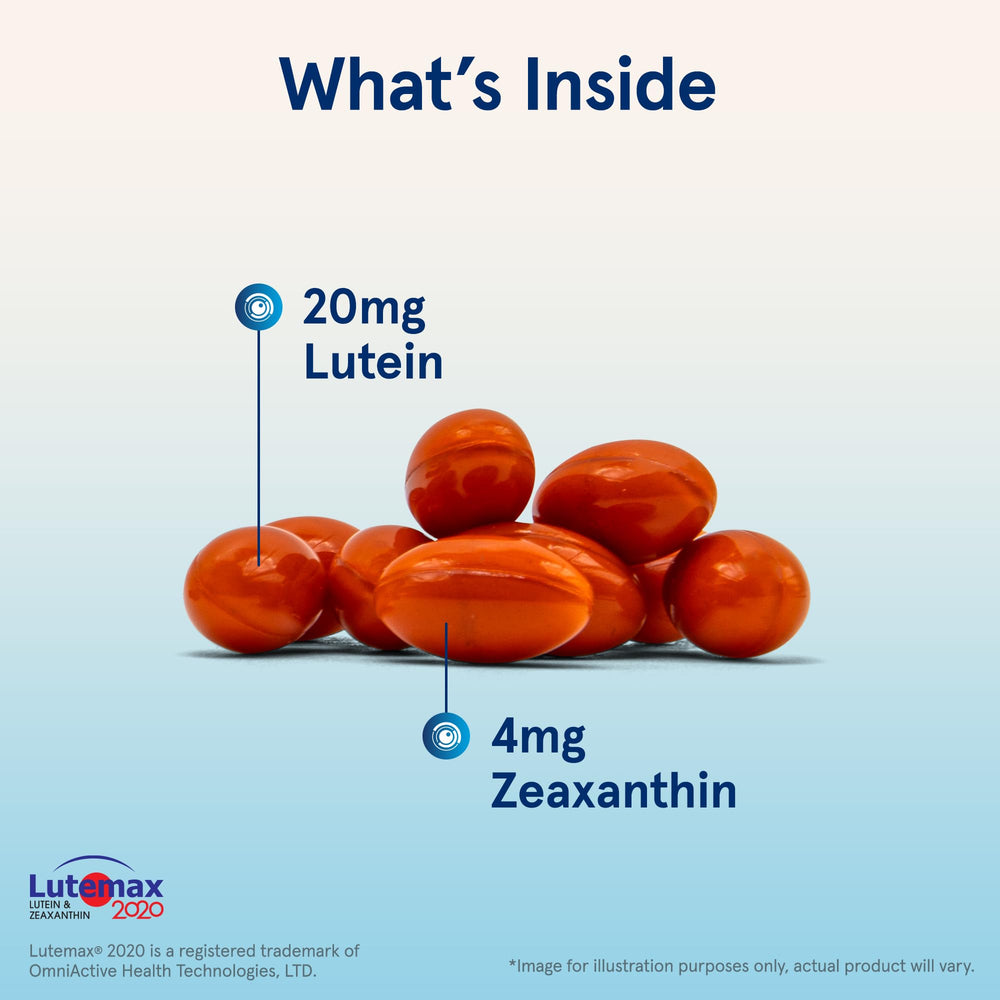 Jarrow Formulas Lutein bottle label shows dosage for macular health.