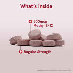 Cherry flavor chewables from Jarrow Formulas Methyl B-12 packaging ready to take