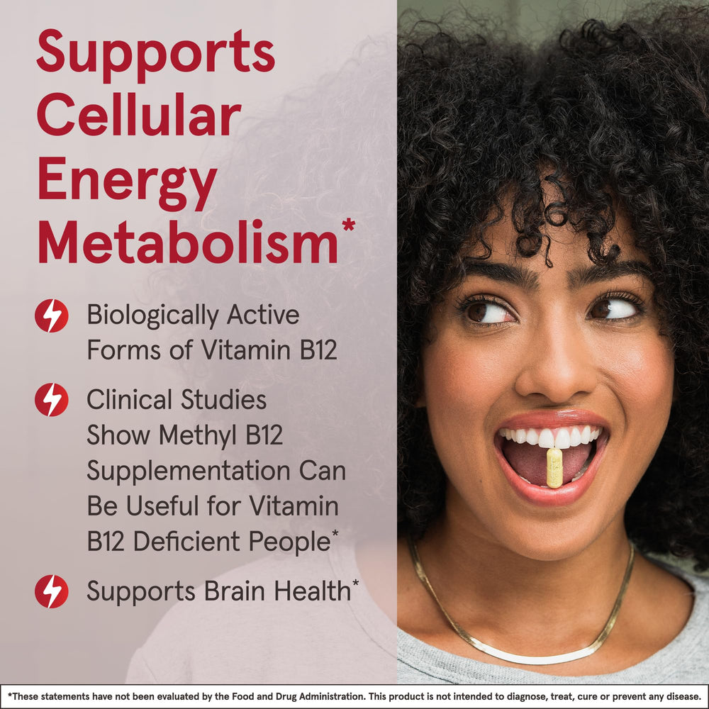 Methyl B-12 tablets dissolving in mouth for easy daily intake
