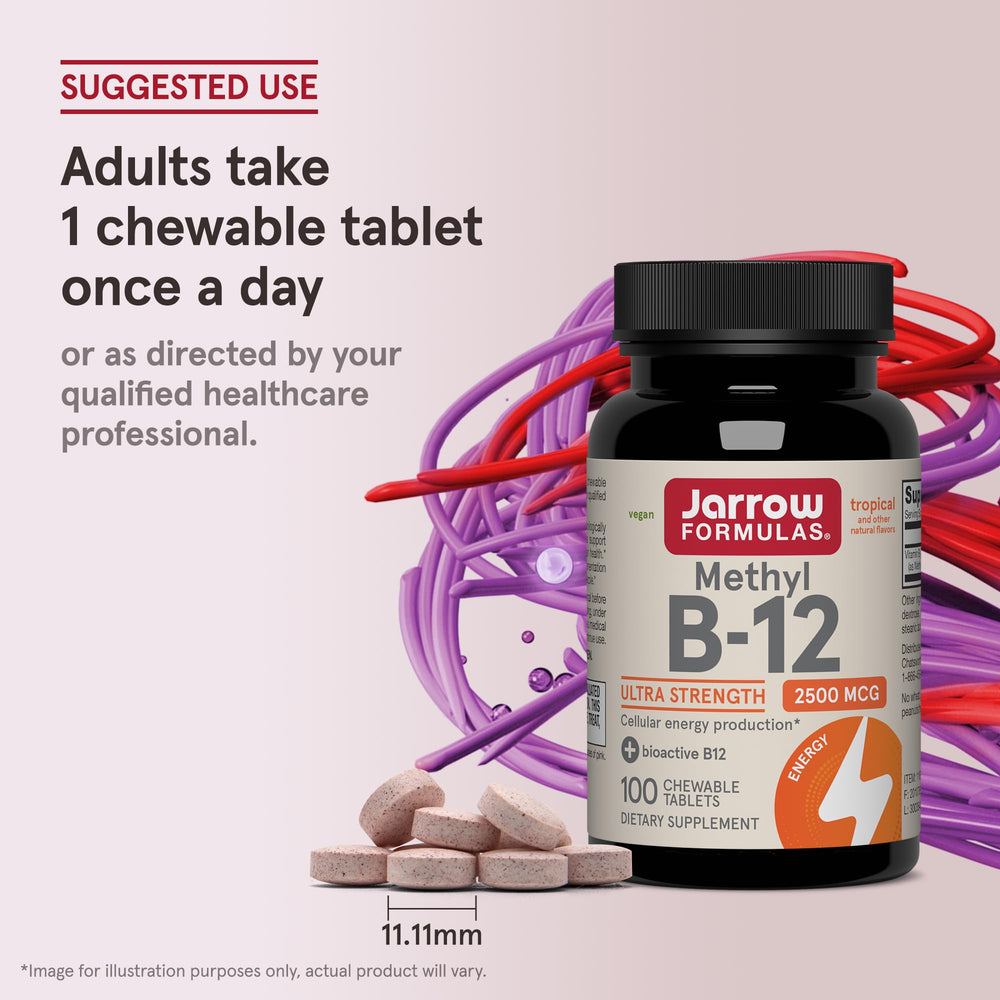 On-the-go use: tropical B12 chewables for daily energy.