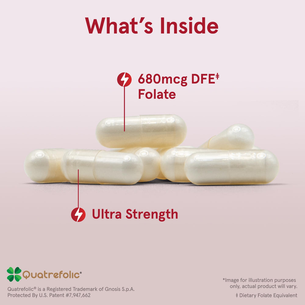 Jarrow Formulas Methyl Folate capsule closeup in veggie capsule