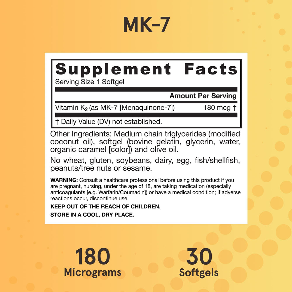 Jarrow Formulas MK-7 bottle displayed on a desk for daily routine