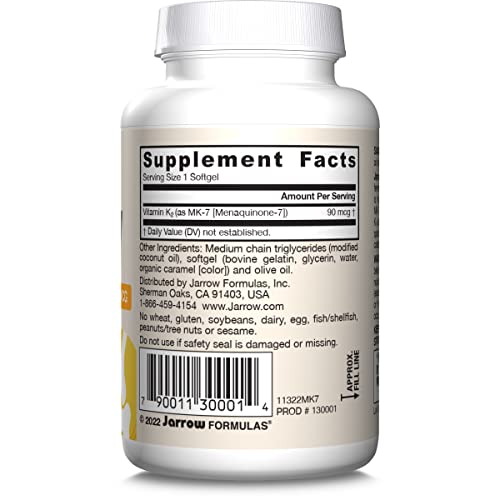 Bottle on table with daily dosage reminder for MK-7