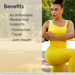 Jarrow Formulas MSM 1000 mg ingredient panel, high-quality sulfur source.