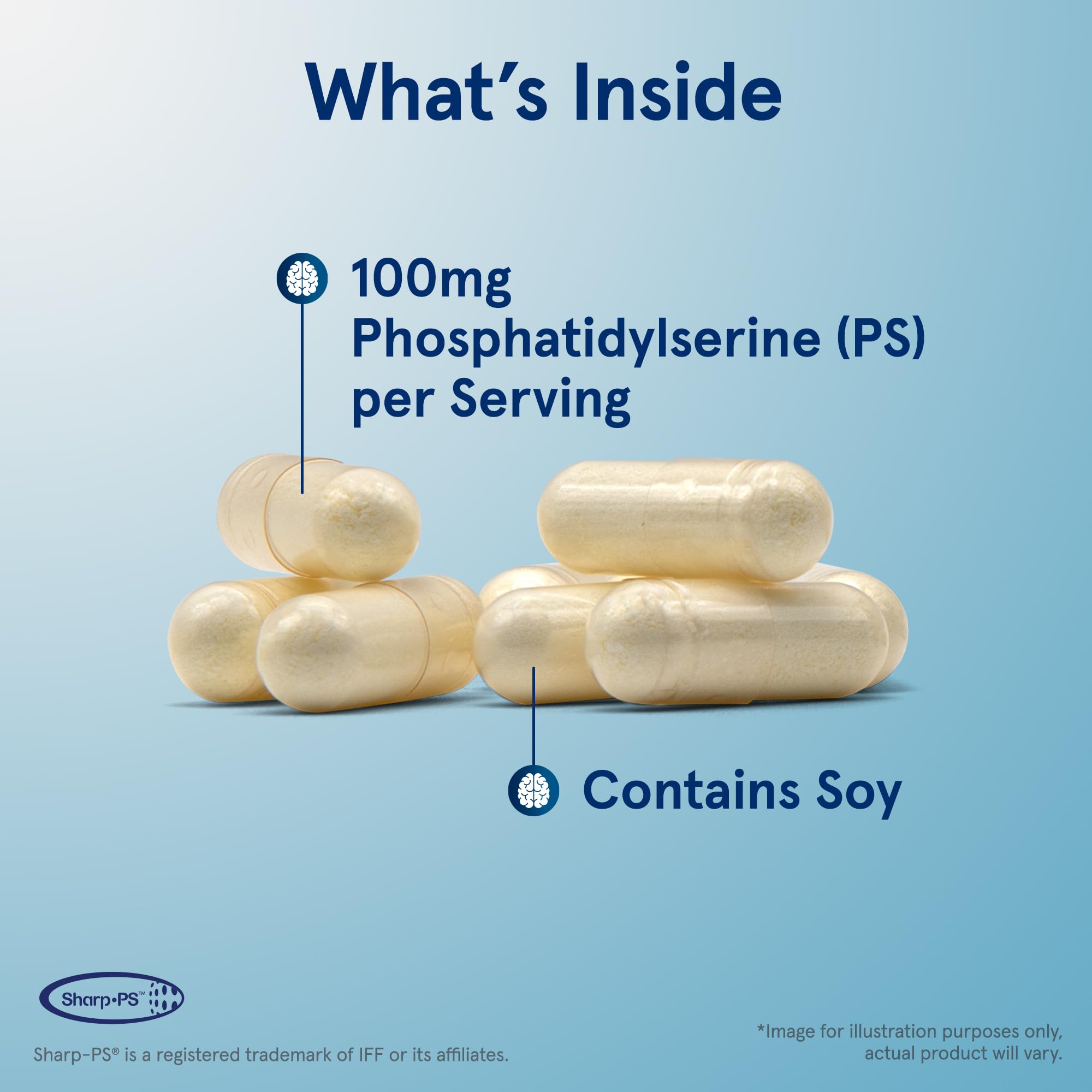 Sunflower lecithin ingredient spotlight on PS100 label.