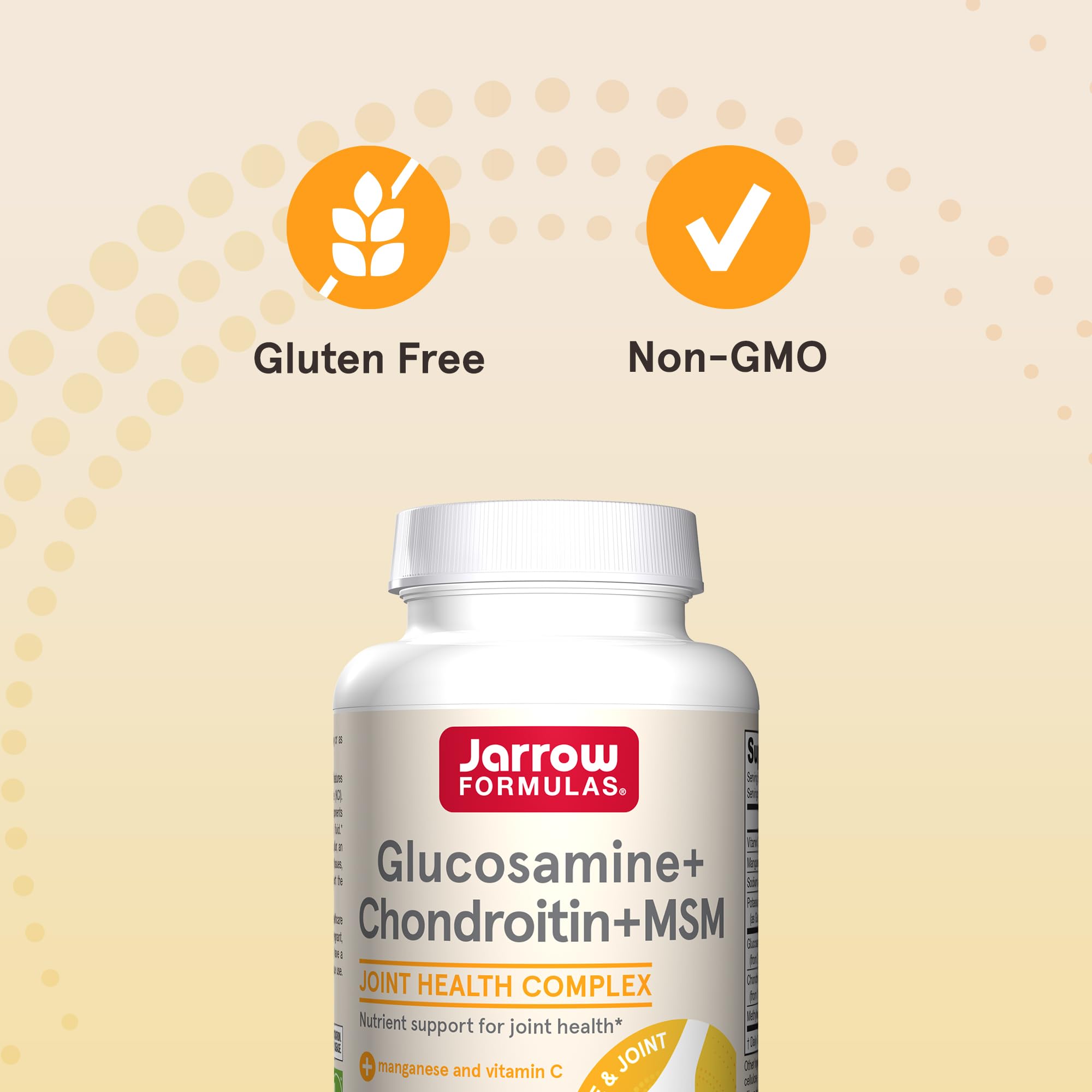 Jarrow Formulas vitamin C and manganese label closeup for essential nutrient support
