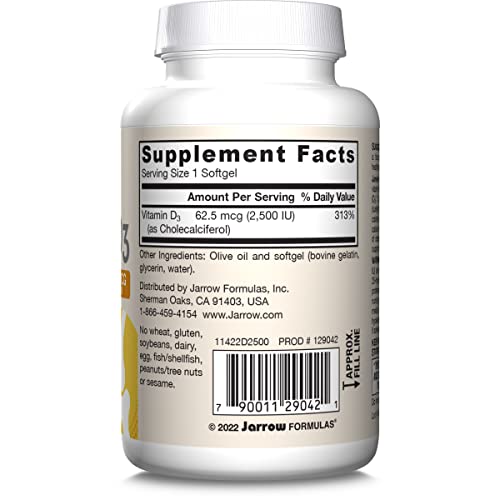 Jarrow Formulas Vitamin D3 storage bottle image indicating cool, dry storage conditions.