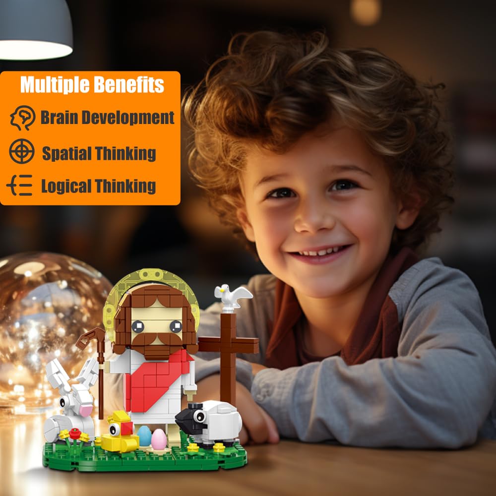 Jarsant Jesus Building Block Set family assembly encourages shared problem solving.