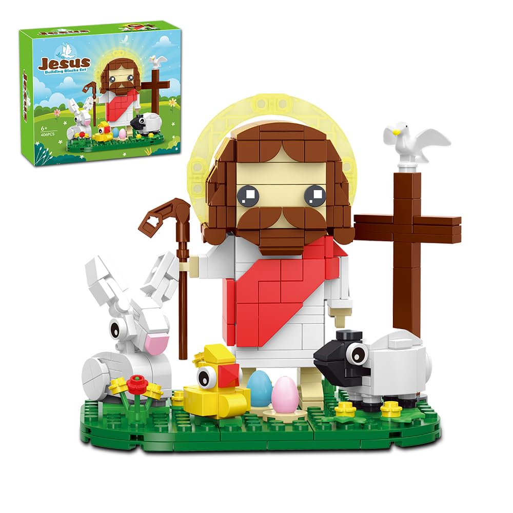 Jarsant Jesus Building Block Set on display, inviting family storytelling and quiet play.
