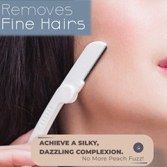 Jasclair Dermaplaning Razor closeup blade for precise exfoliation and brow shaping