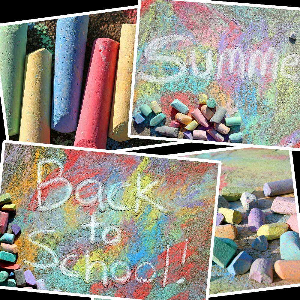 JASNKKONT washable chalk cleans easily from surfaces after playtimes.
