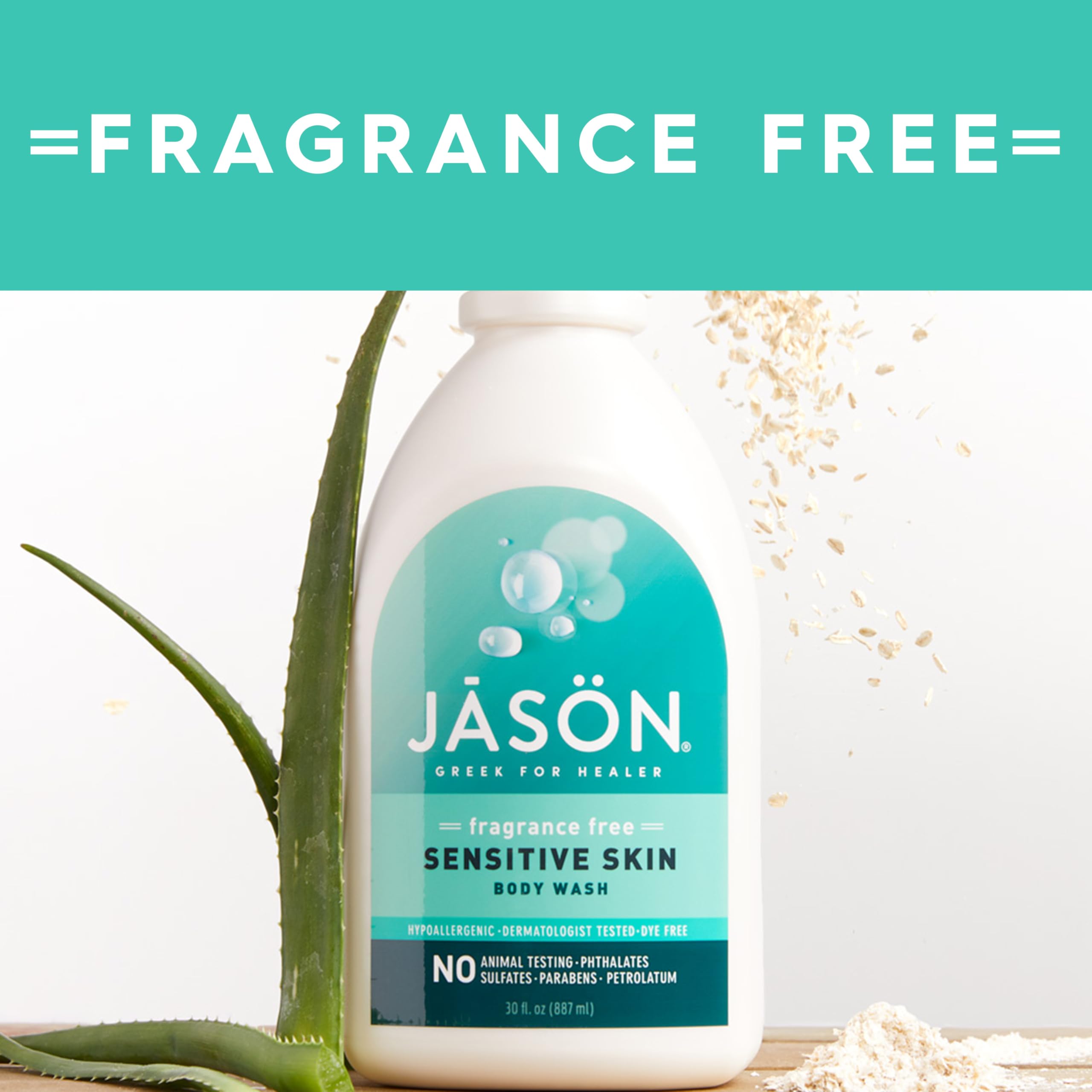 Jason Sensitive Skin Fragrance Free Body Wash – suitable for all at-home routines
