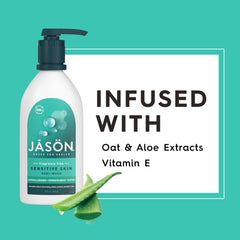 Jason Sensitive Skin Fragrance Free Body Wash – oats and aloe ingredients for gentle care
