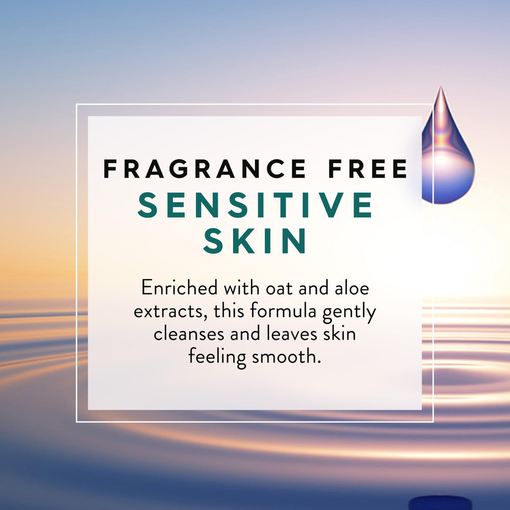 Jason Sensitive Skin Fragrance Free Body Wash – packaging highlights recycled materials