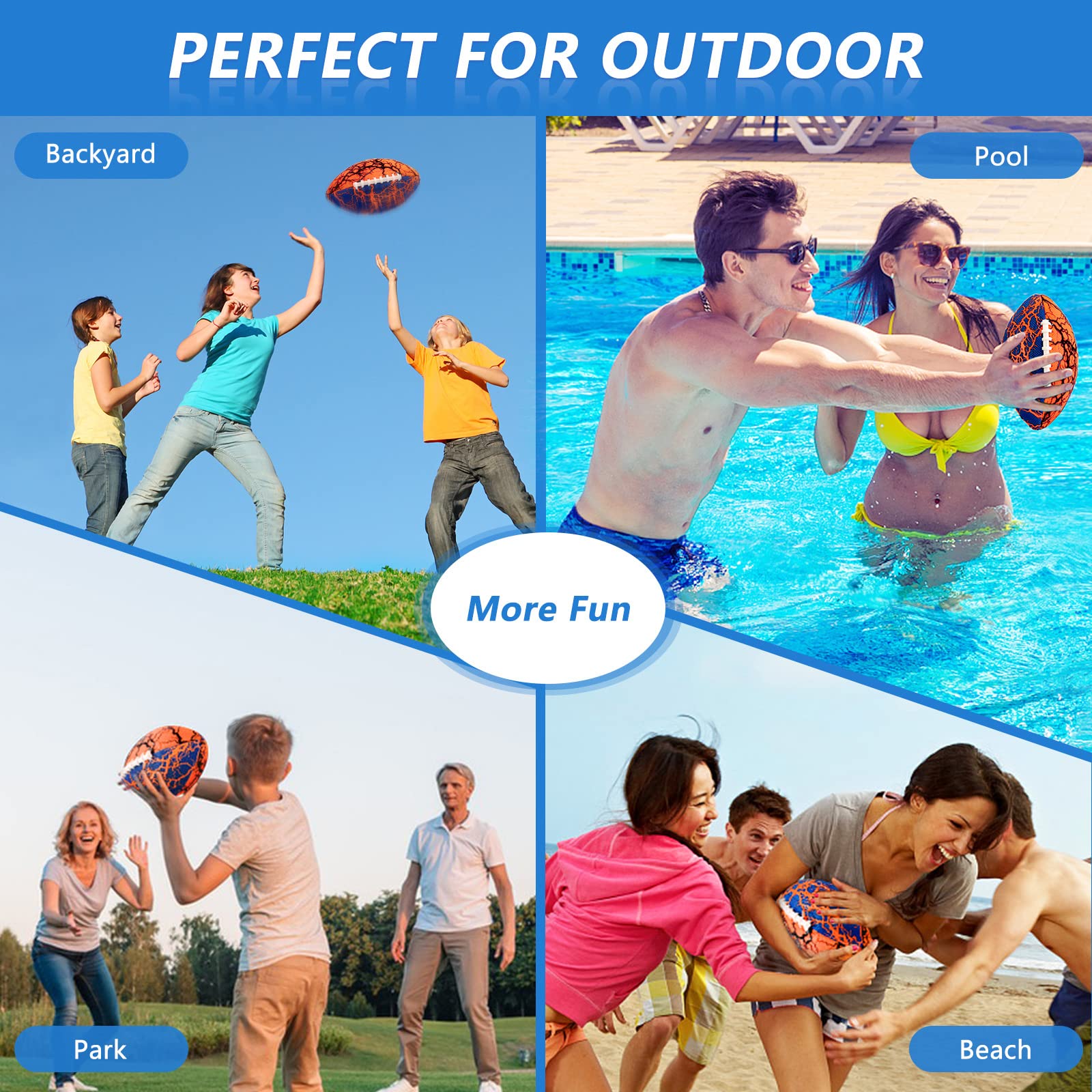 Jasonwell outdoor water football ideal for family fun at the pool or beach.