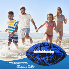 Jasonwell waterproof football shows inflatable bladder and water-resistant fabric for durable play.