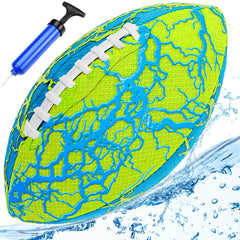 Jasonwell waterproof football in throw action for pool and beach play