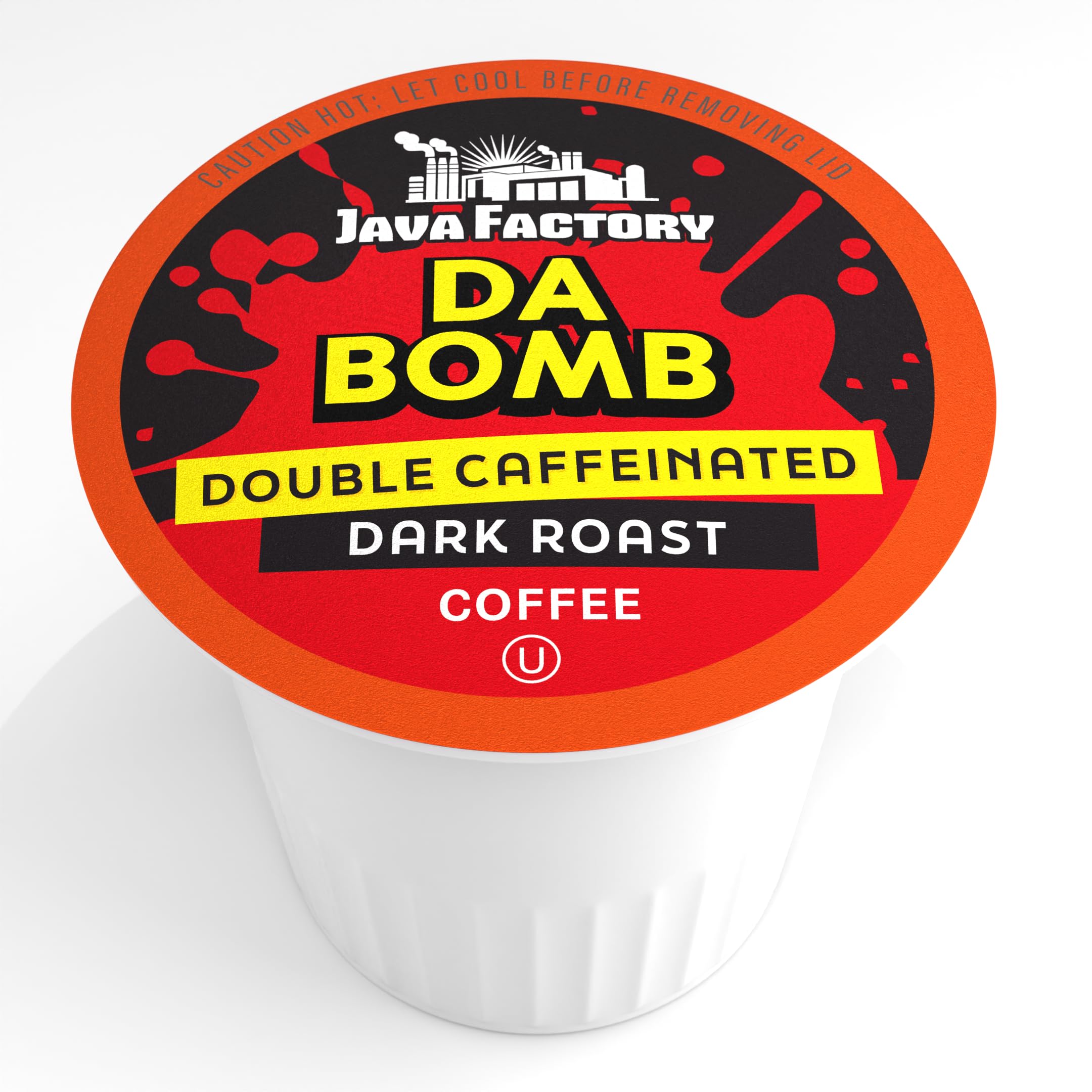 Closeup of the 40-count Java Factory box for convenient daily use