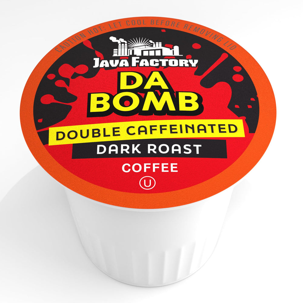 Closeup of the 40-count Java Factory box for convenient daily use