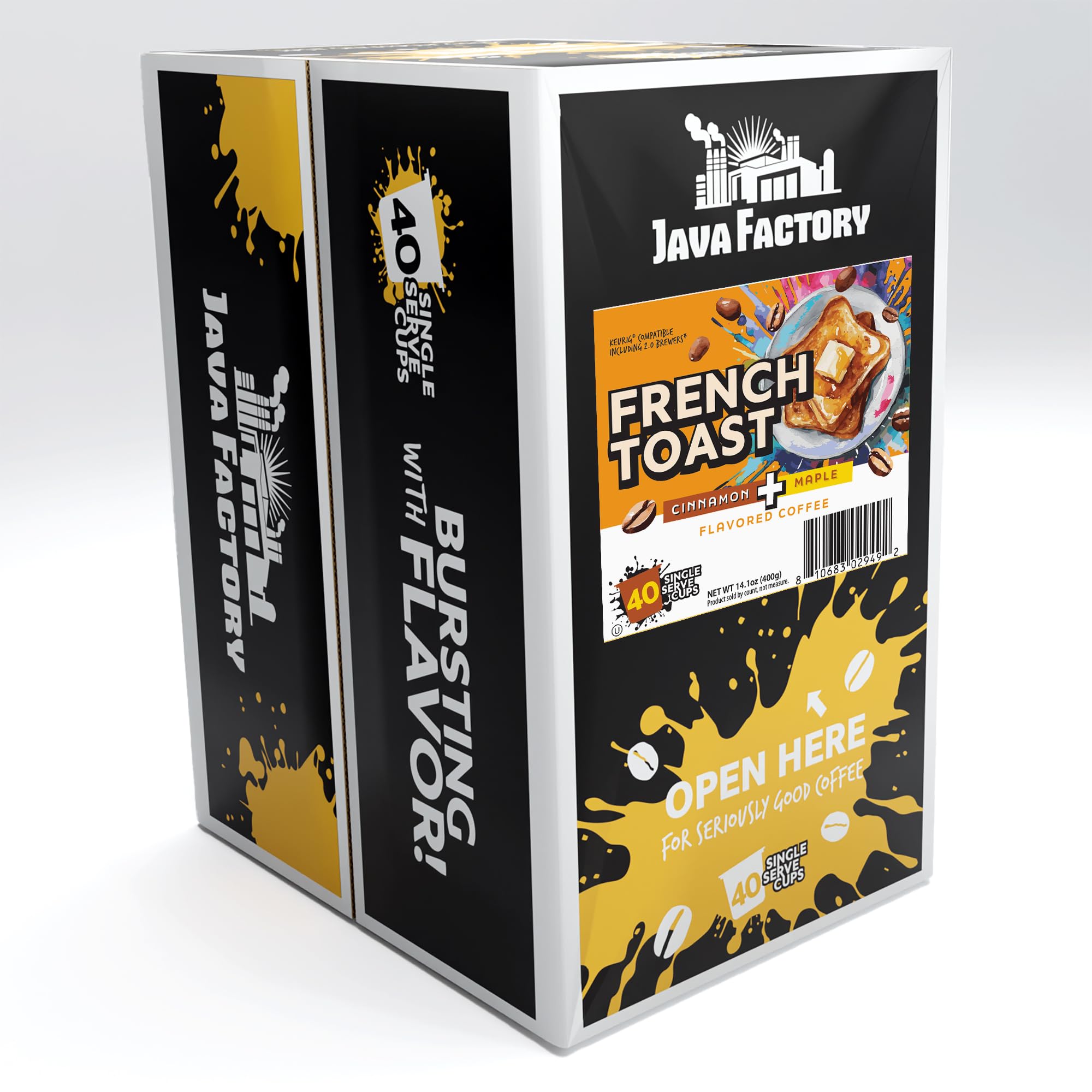 Java Factory Cinnamon Maple French Toast aroma highlighting maple and cinnamon scent.
