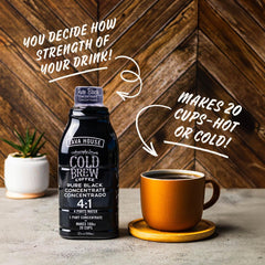 JAVA HOUSE hot or iced serving setup demonstrates versatile preparation options.