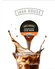Java House recyclable pod packaging supports sustainable cold brew routines.
