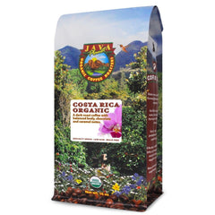 Java Planet low-acid organic coffee bag showing smooth, versatile flavor for daily brewing