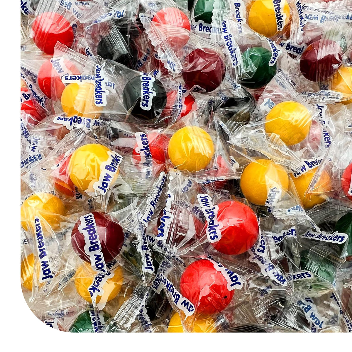 Jaw Breakers bulk pack 3lb image shows neatly wrapped candies for parties.