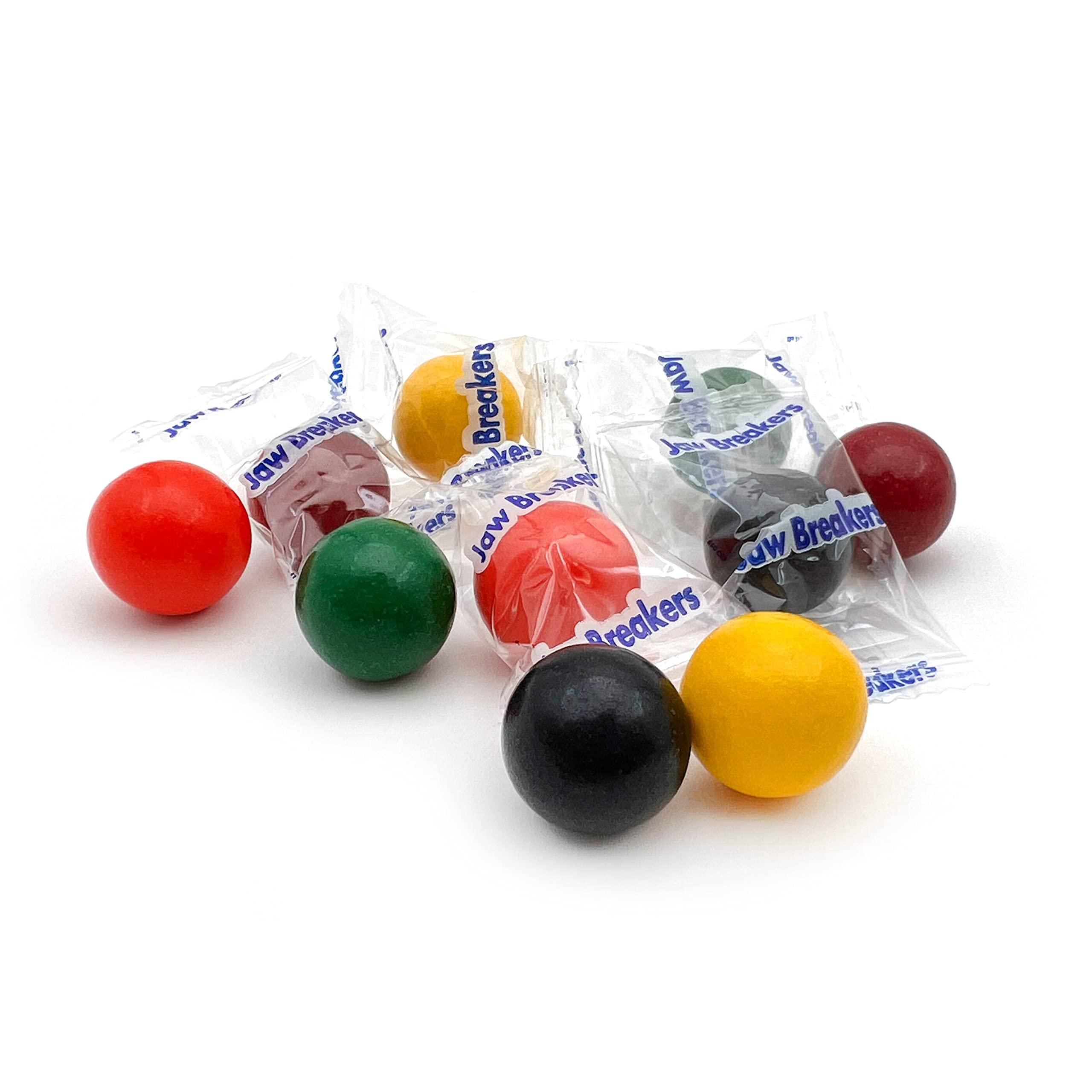 Jaw Breakers party snack setup shows colorful candy for gatherings.