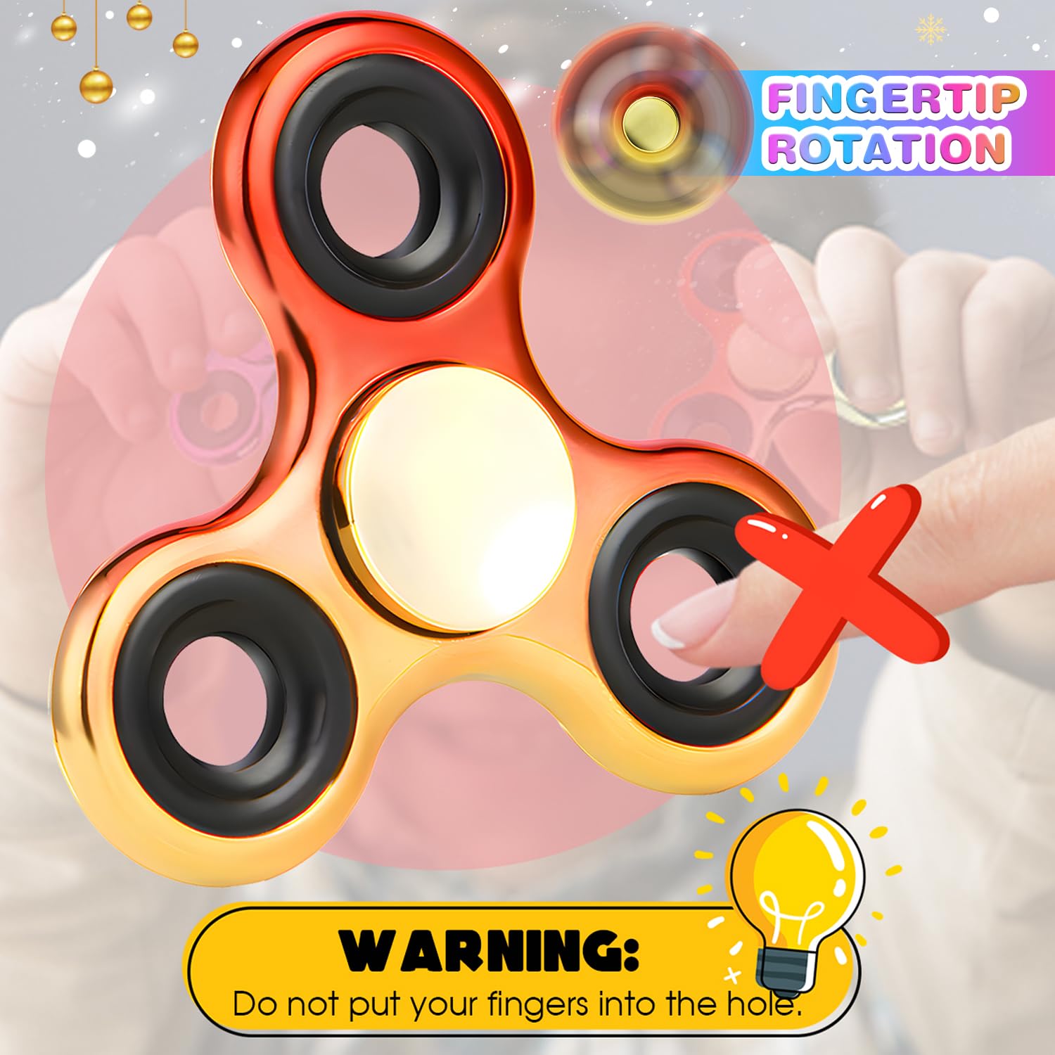 Jawhock fidget spinner 2-pack packaging and two sturdy spinners