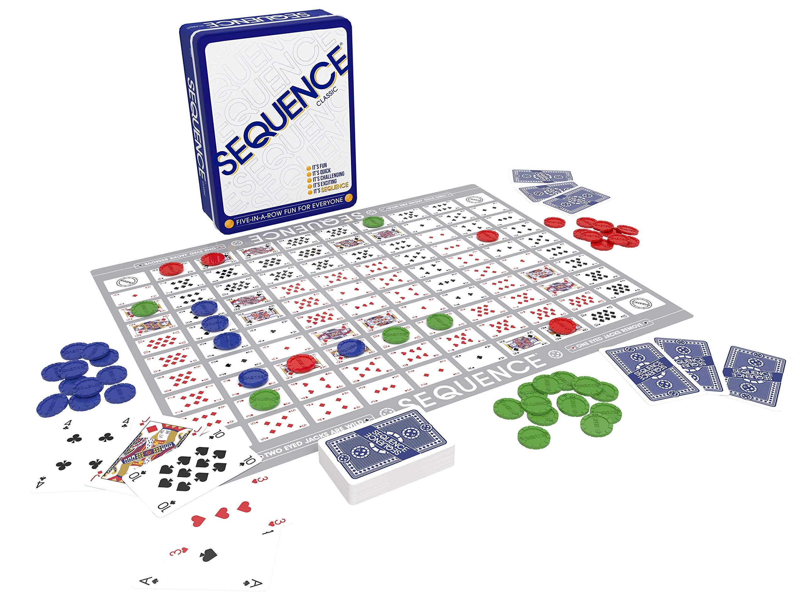 Jax Sequence chips and cards illustrate compact storage and easy setup