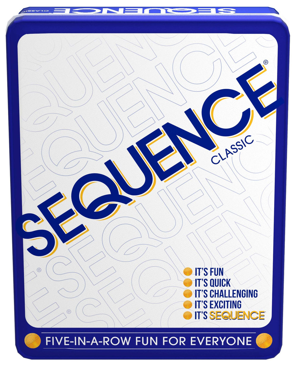 Jax Sequence in a Tin board detail for quick family game nights