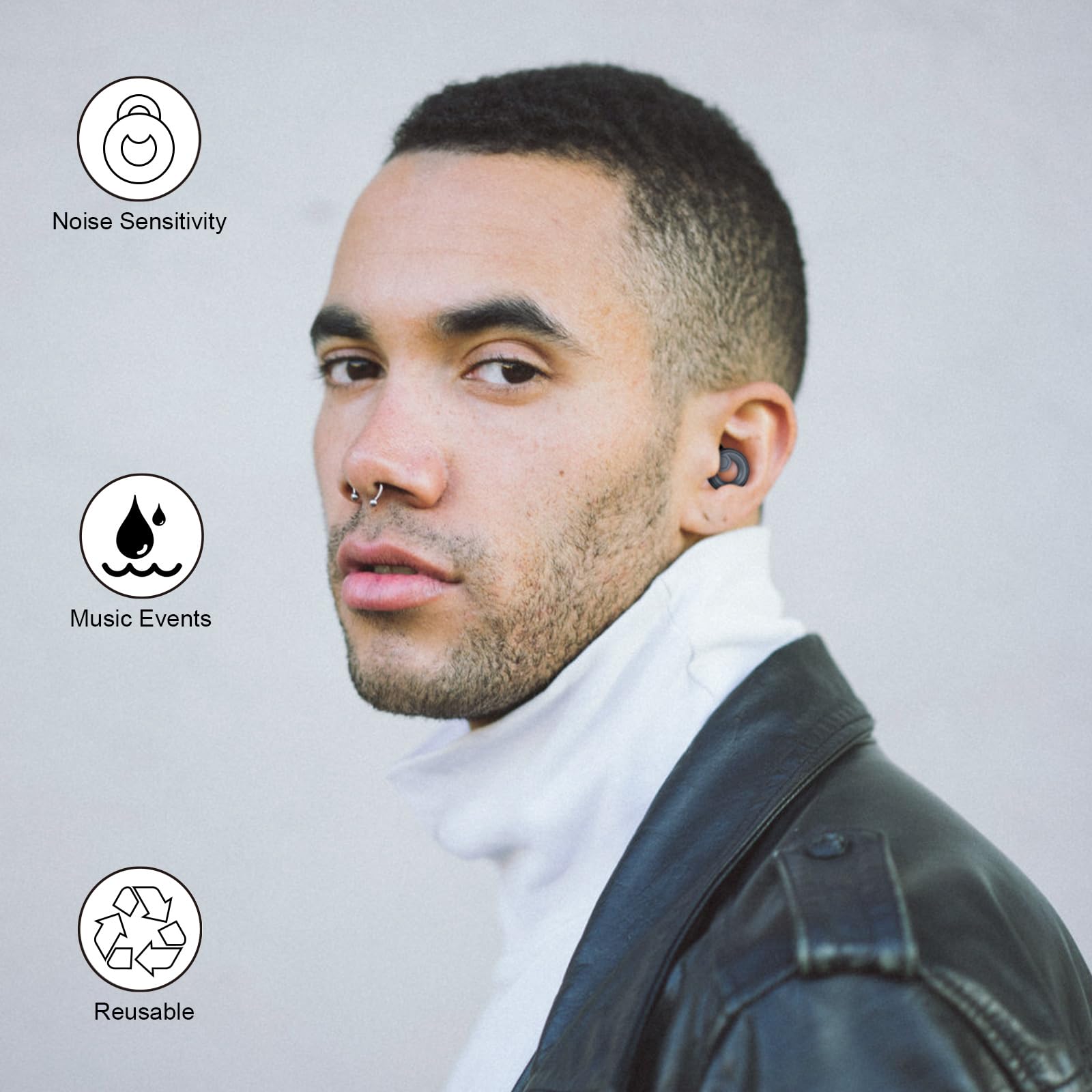 Jayine Ear Plugs are reusable and easy to clean for repeated use.