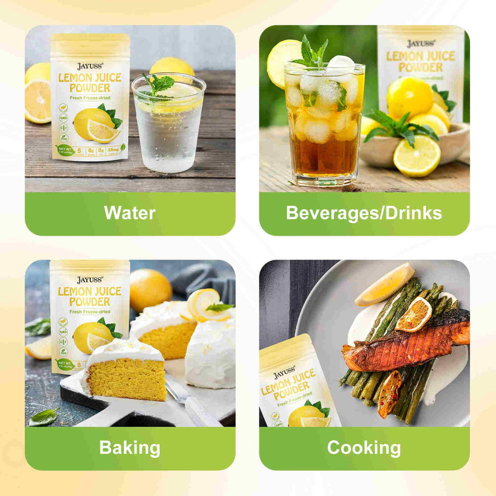 Jayuss Lemon Juice Powder portable for travel and on the go