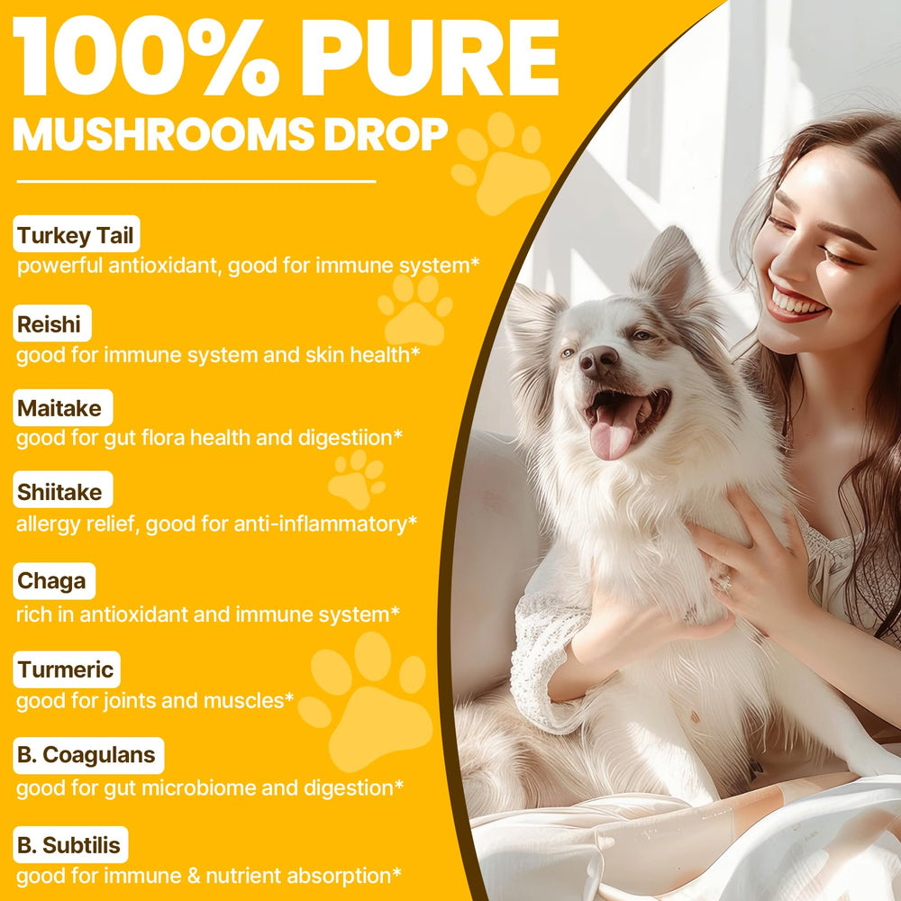 Jazytiko Immune-Digestive Blend image highlights a five-mushroom formula for vitality.