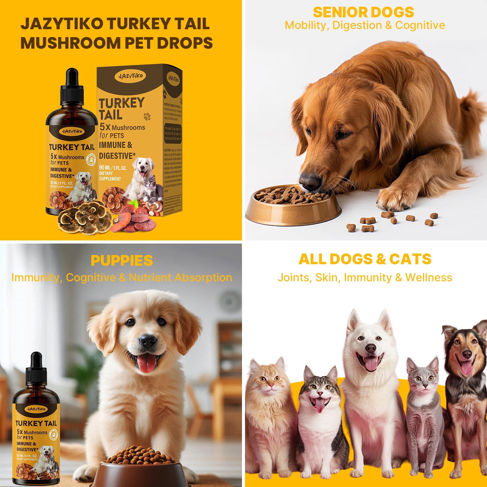 Jazytiko Ingredients List presents premium mushrooms and botanicals.