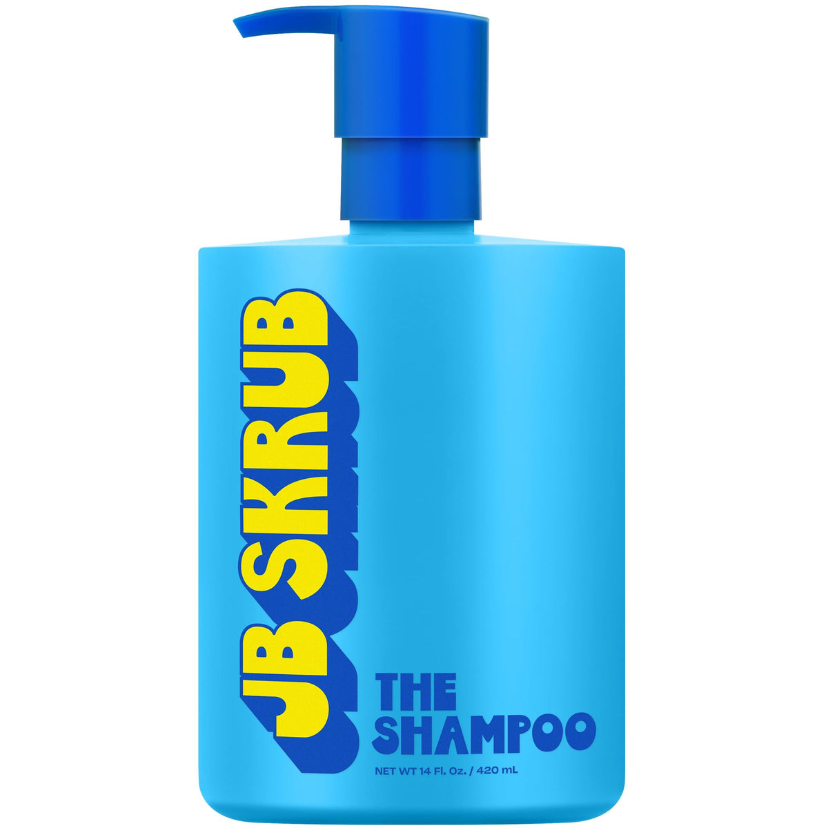 JB SKRUB Kids Shampoo bottle pour highlights gentle cleansing and citrus scent