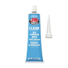 J-B Weld Clear Sealant applied to windshield area for a durable seal.