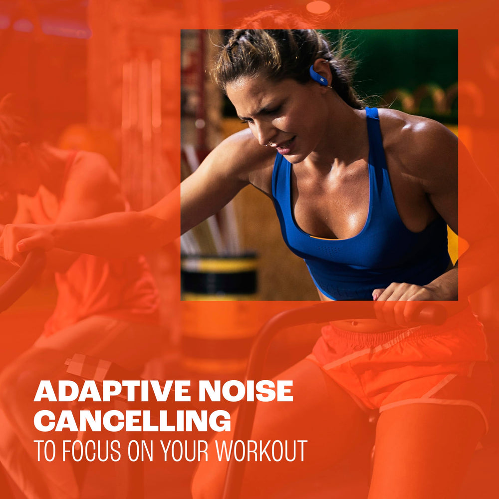 JBL Endurance Peak 4 TwistLock in-ear design demonstrates all-day comfort during training.