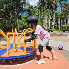 JBM elbow pads with EVA padding and plastic plates for safe movement