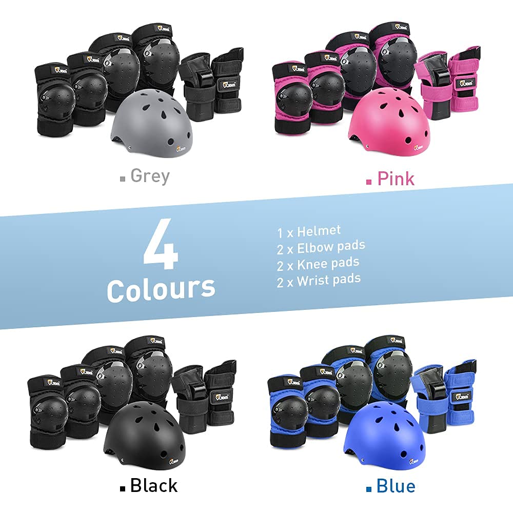 JBM protective gear packaging showing a complete set for easy shopping