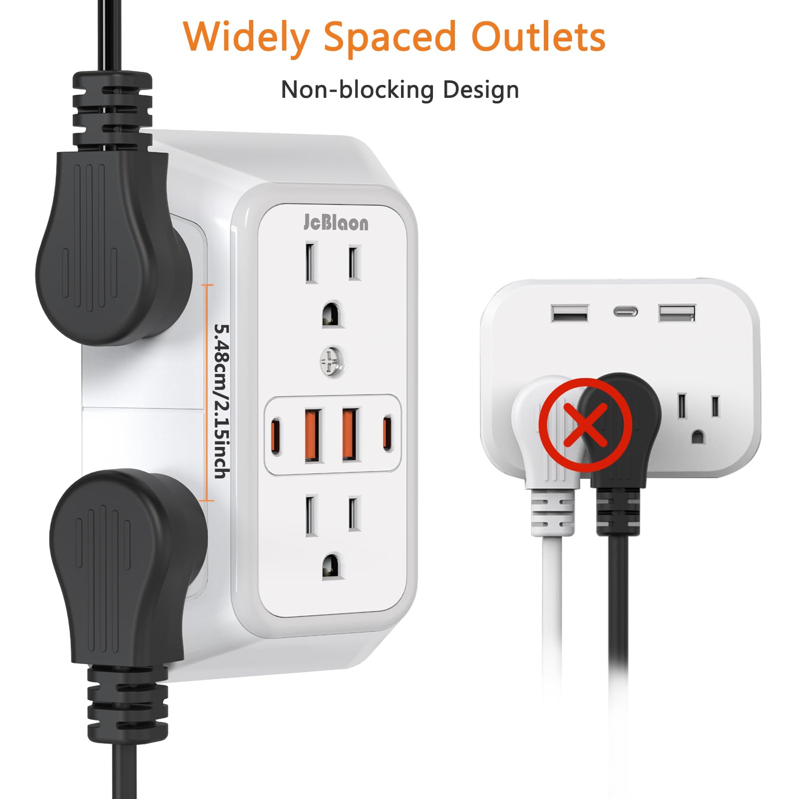 15A, 1875W rated multi-outlet powering high-demand equipment safely