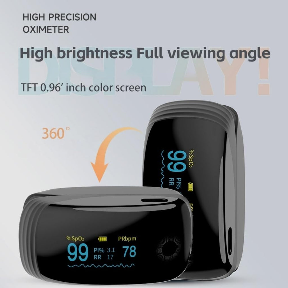 JDBBGJ oximeter with lanyard and bag for portable use